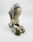 ABSTRACT CRACKLE POTTERY SCULPTURE