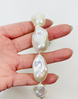 HANDMADE FRESHWATER BAROQUE PEARLS NECKLACE