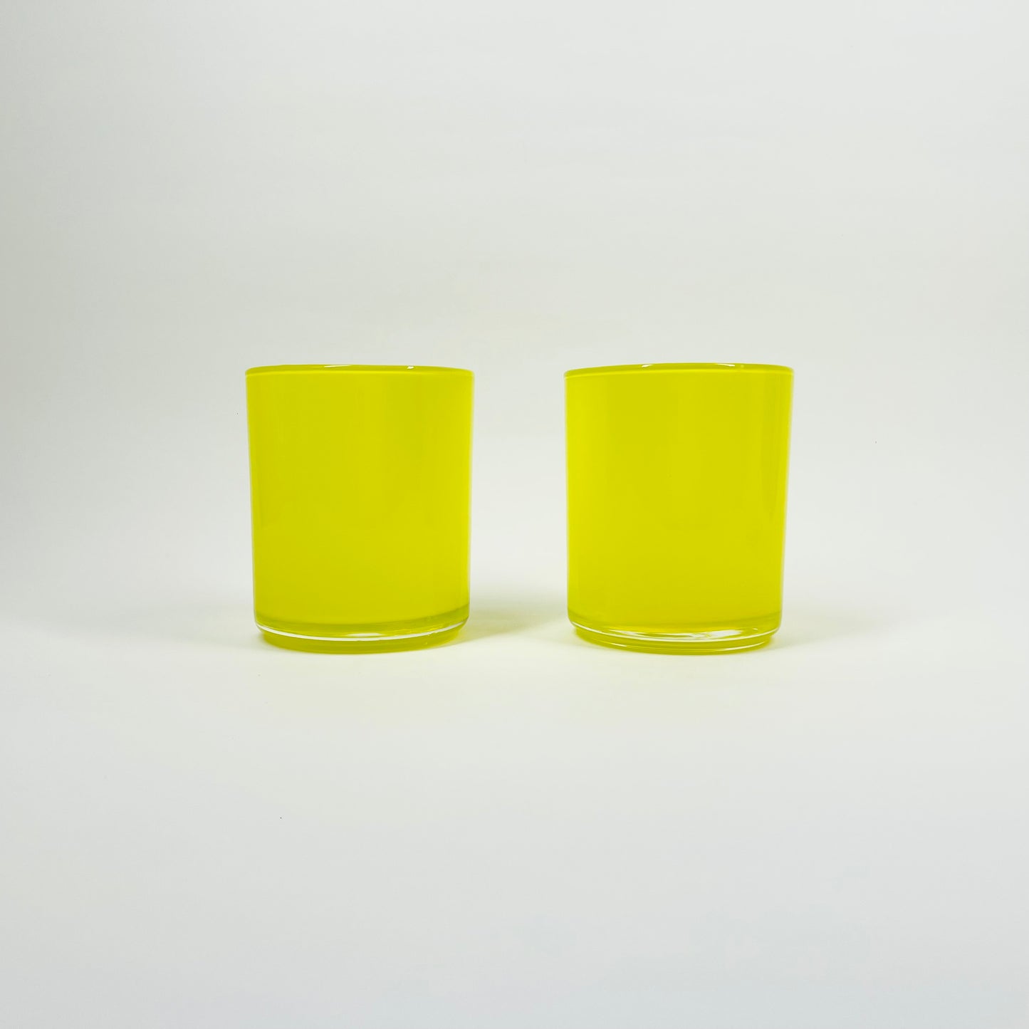 1960s HOLMEGAARD CASED YELLOW LEMON GLASS JUG SET