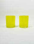 1960s HOLMEGAARD CASED YELLOW LEMON GLASS JUG SET