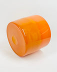 1960s ORANGE OPALINE GLASS BOWL/POSY VASE BY ERIK HOGLUND FOR BODA