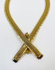 1970s CORO TURQUOISE KNOT LARIAT NECKLACE