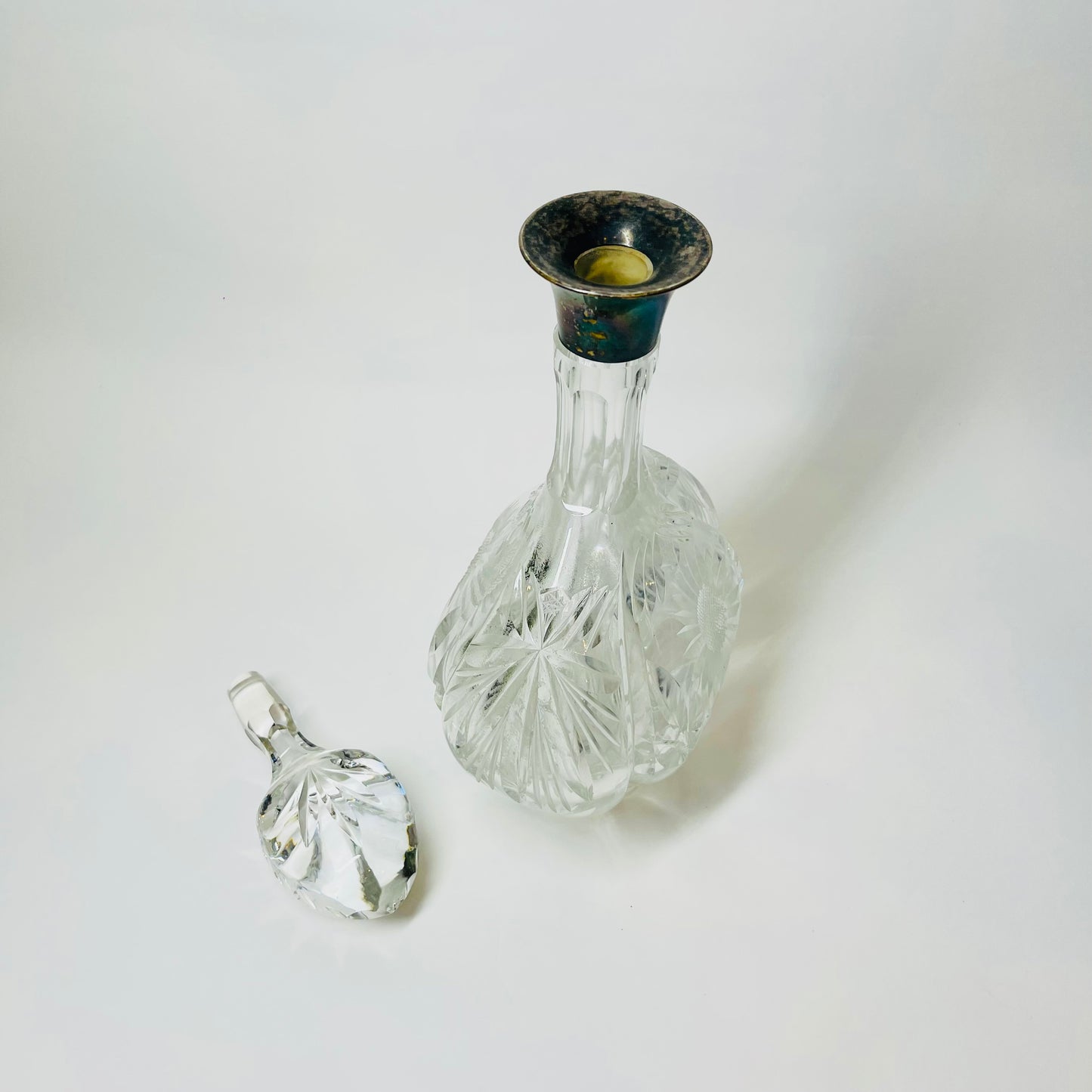 JG & SONS CUT CRYSTAL DECANTER