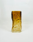 1970s FINNISH KALLIO AMBER BARK GLASS VASE
