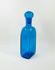 1970s BLENKO KINGFISHER BLUE GLASS DECANTER