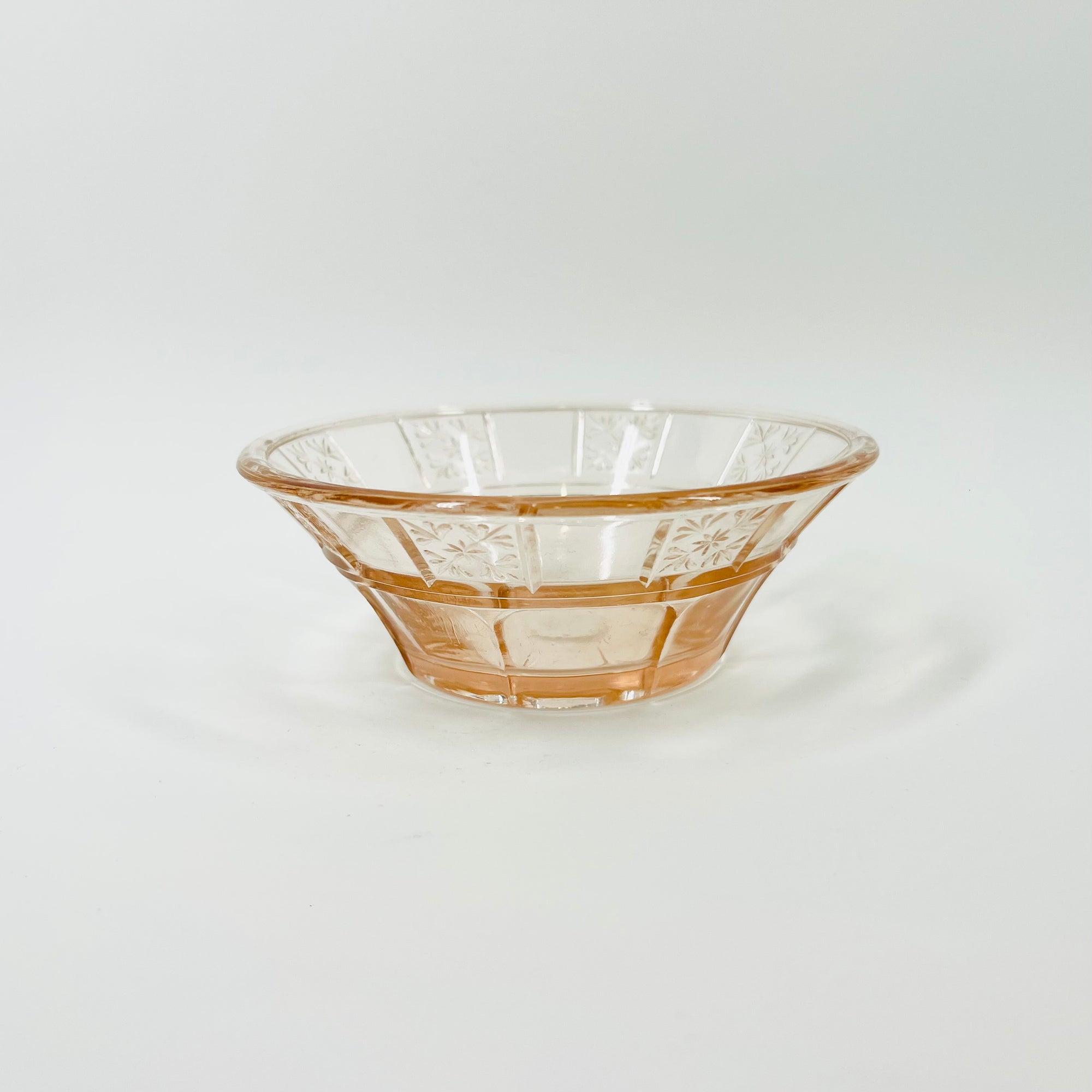 ANTIQUE DEPRESSION PINK PRESSED GLASS PLATE/BOWL/DINNER SERVICE