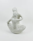 1980s COMPOSITE STONE EMBRACING COUPLE SCULPTURE