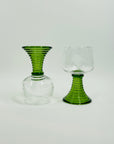 1950s BOHEMIAN ETCHED GLASS GREEN ROEMER