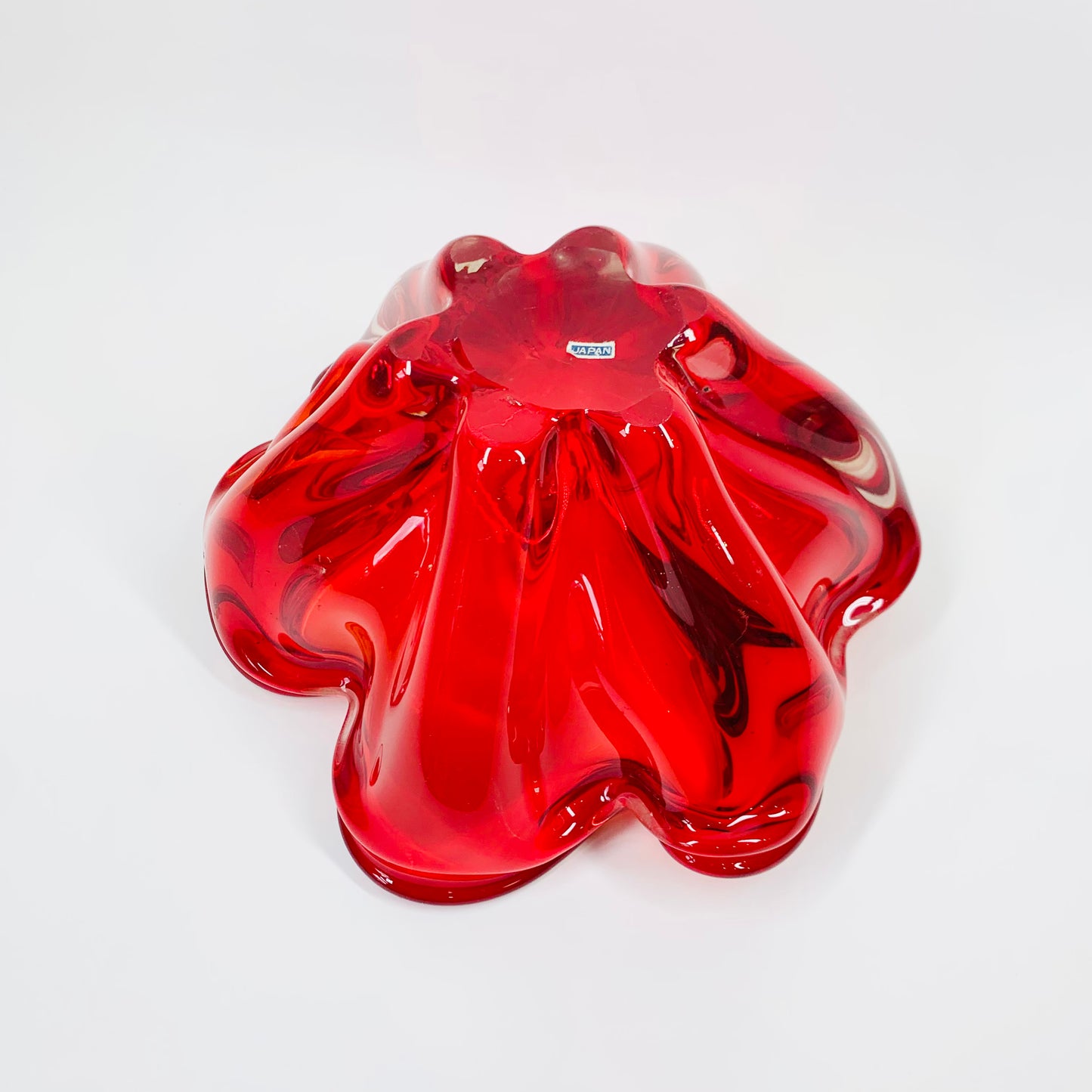 JAPANESE RED FLOWER BOWL