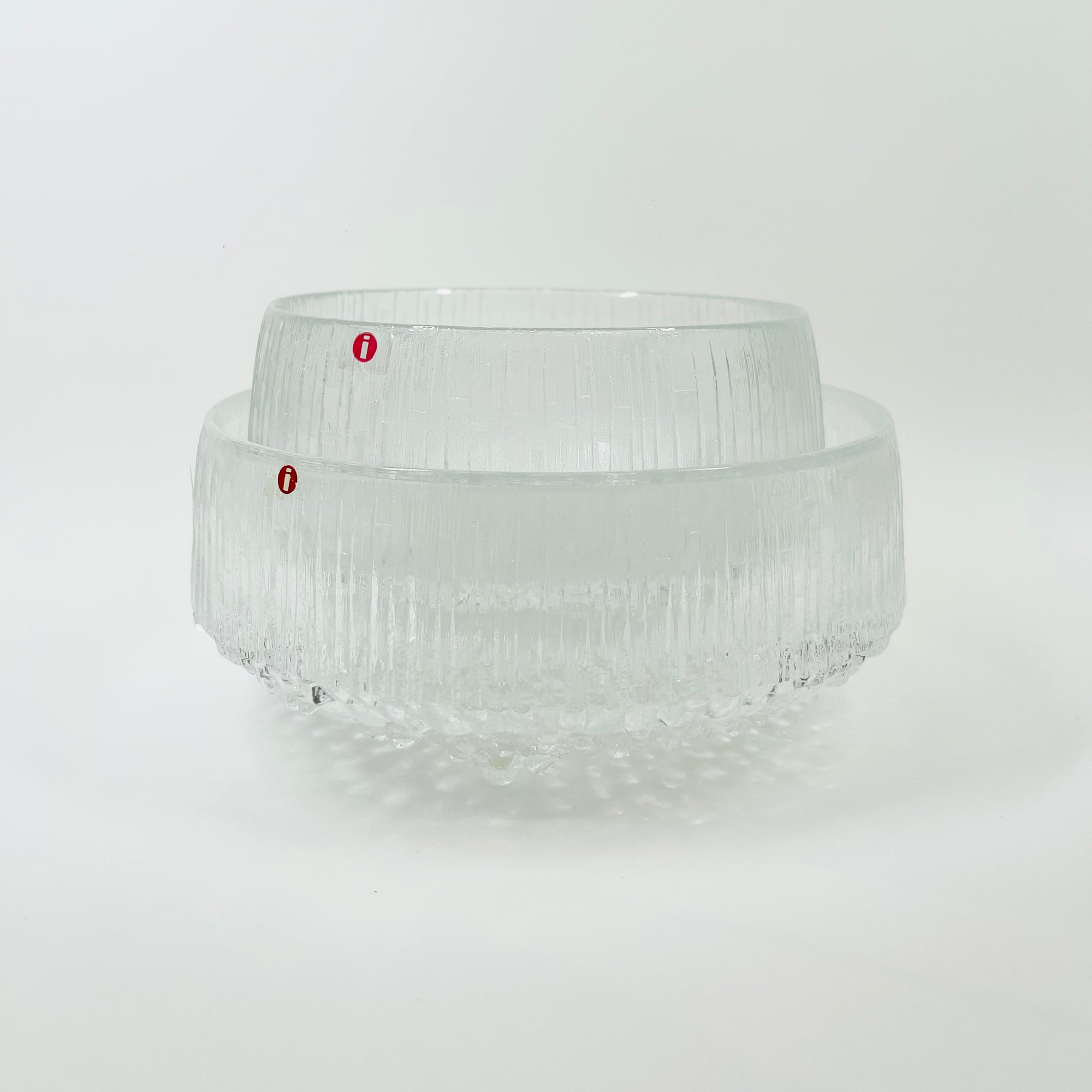 1970s IITTALA ULTIMA THULE ICE GLASS BOWL