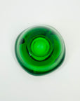 1940s GREEN MURANO URANIUM SOMMERSO GLASS BOWL/ASHTRAY