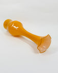 MCM CASED ORANGE RUFFLE RIM VASE