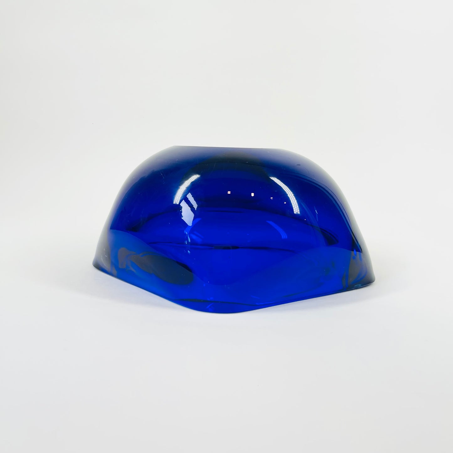 1950s COBALT BLUE MURANO SOMMERSO GLASS BOWL