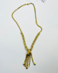 1950s CORO TURQUOISE WATERFALL LARIAT NECKLACE