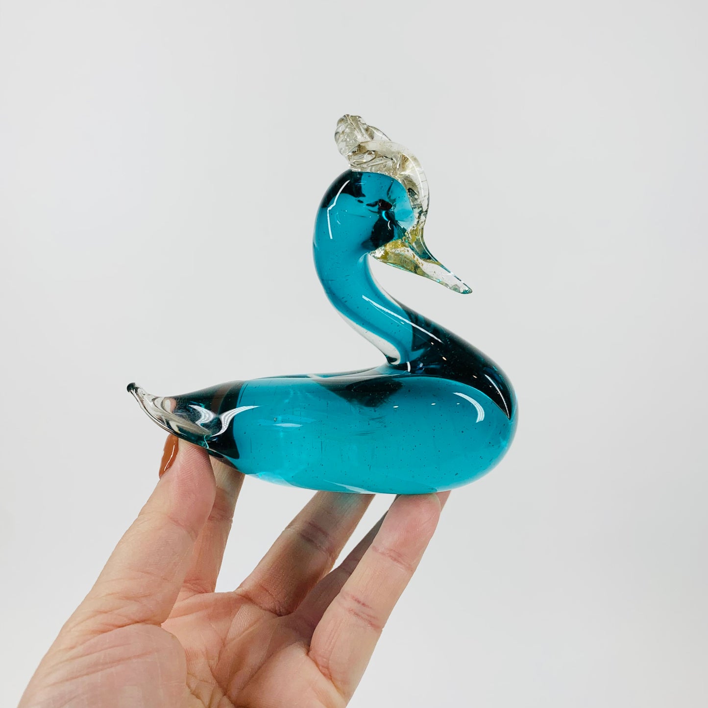 MCM MURANO TURQUOISE SWAN