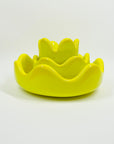1960s SWEDISH YELLOW LEMON CASED GLASS BOWL BY INGEBORG LUNDIN FOR ORREFORS