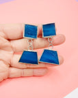 BLUE QUARTZ DROP EARRINGS