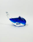 1980s CZECH BLUE GLASS DOLPHIN