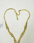 1970s CORO DIAMANTE WATERFALL LARIAT NECKLACE
