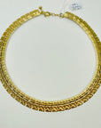 1950s CORO ROSE TEXTURED CLEOPATRA NECKLACE