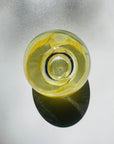 YELLOW SPACE AGE PAPERWEIGHT
