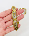 1980s PARK LANE TWO TONE PANTHER COLLAR NECKLACE