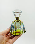 1980s CZECH CRYSTAL PERFUME BOTTLE