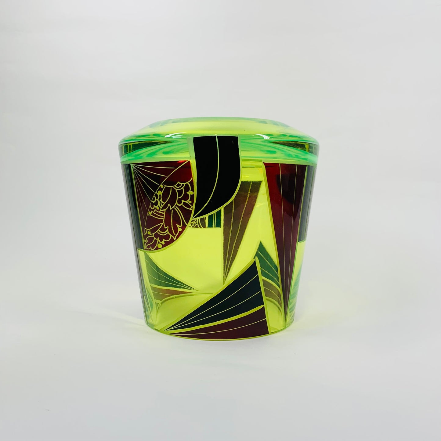 KARL PALDA URANIUM RUBY VASE