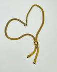 1970s CORO MESH LARIAT NECKLACE