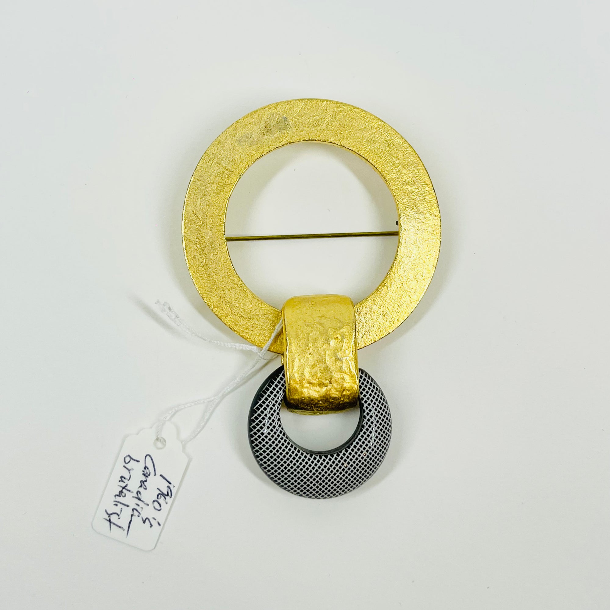 1970s CANADIAN BRUTALIST BROOCH BY MARTHA STURDY