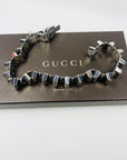 VINTAGE GUCCI STAINLESS STEEL HARDWARE COLLAR NECKLACE