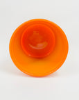 1960s ORANGE OPALINE GLASS BOWL/POSY VASE BY ERIK HOGLUND FOR BODA