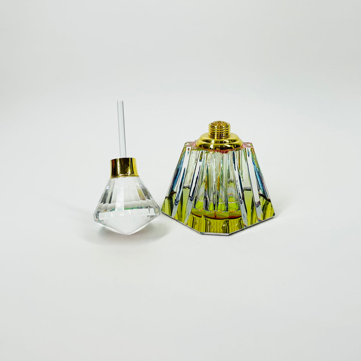 1980s CZECH CRYSTAL PERFUME BOTTLE
