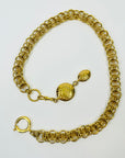 1980s CHANEL FANCY LINKS MADEMOISELLE PENDANT NECKLACE