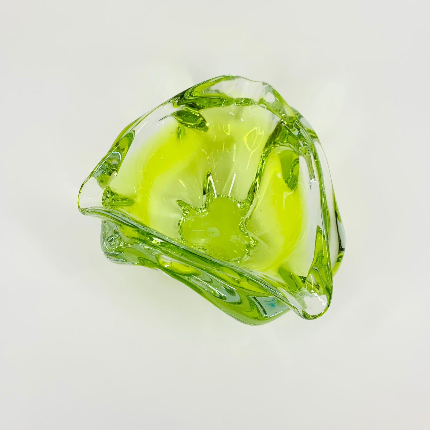 1950s LIME GREEN MURANO GLASS BOWL/ASHTRAY