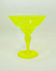 ANTIQUE URANIUM GLASS COMPORT