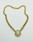 1980s OROTON COSTUME PEARL NECKLACE EARRINGS BROOCH SUITE