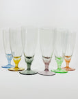 50s HARLEQUIN CHAMPAGNE FLUTES