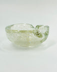 MCM MURANO GLASS GOLD AVENTURINE PINCHED BOWL/ASHTRAY