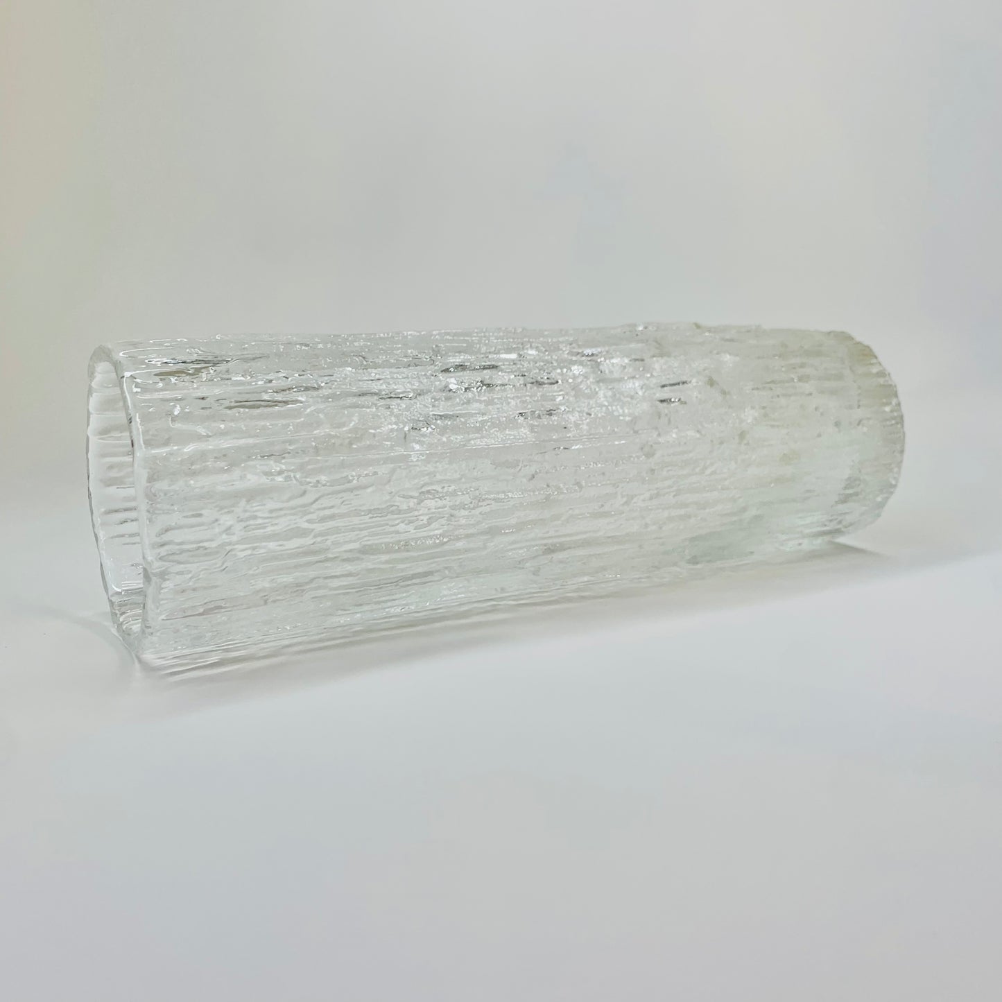 JAPANESE OTK BARK GLASS VASE