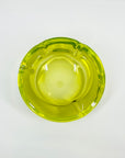 1940s LIME GREEN MURANO URANIUM SOMMERSO GLASS BOWL/ASHTRAY