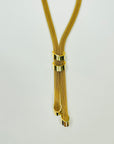1970s CORO MESH LARIAT NECKLACE