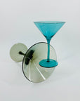 MCM HARLEQUIN MARTINI GLASSES
