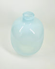 1980s VILLEROY & BOCH BLUE OPALINE GLASS VASE
