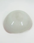 1950s MURANO PINK SPECKLED CASED WHITE OPALINE BOWL/ASHTRAY