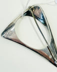 1960s GEORG JENSEN BRUTALIST STERLING SILVER BROOCH