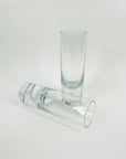 1960s KOSTA SWEDEN HIGHBALL GLASSES WITH PAPERWEIGHT BASE