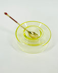 MIDCENTURY FINNISH URANIUM GLASS CAVIAR BOWL BY NANNY STILL FOR RIIHIMAEN LASI