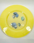 1980s GERMAN HAND MADE OPALINE COLOUR GLASS PLATTER