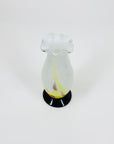 RUFFLE RIM SPATTER VASE